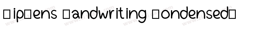 NipCens Handwriting Condensed字体转换